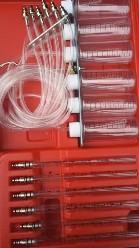Ft6536a 8milelake 8 Cylinder Diesel Injector Flow Test Meter Common Rail Adapters Fuel Tester Set