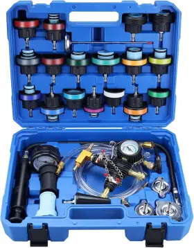 Sz6564 8milelake 28pcs Universal Radiator Pressure Tester Kit Vacuum Type Cooling System Tool Set