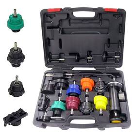 A A In Tm15 Radiator Pressure Tester Kit Utomotive Vacuum Cooling System Refill 16p