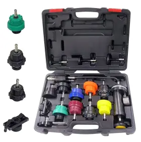 Tm15 A In Radiator Pressure Tester Kit Utomotive Vacuum Cooling System Refill 16p