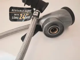Acp001 A/c Pro Reusable Hose And Gauge For Car Air Conditioner Ca R-134a Selfsealing