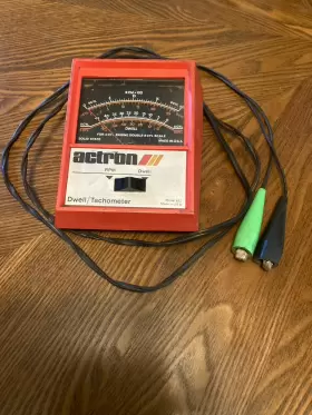 33344245 Actron Vintage Solid State Dwell Tachometer Red Model 612 Bin 18