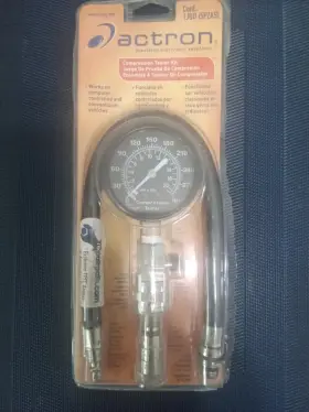7827 Actron Auto Engine Cylinder Compression Gauge #7827 Used Good Condition