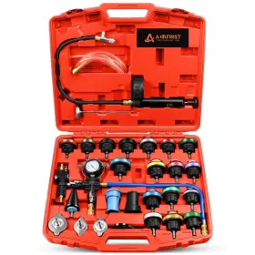 Ad00101rd Adafirst Automotive Radiator Pressure Tester And Coolant Vacuum Refill Tool Kit Cooling