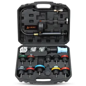 Ad10103bk Adafirst Radiator Pressure Tester Kit 18pcs Automotive Water Tank Manual Pump Pressur