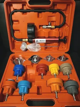 Ad10104rd Adafirst Coolant Pressure Tester Kit Manual Pump Radiator And Adapters 14pc