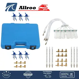 Alu3532158 Allroo 6 Cylinder Diesel Injector Flow Meter Tester Kit Common Rail Adaptor Test Tool