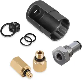 Amqp199919920 Am-auto For 6.0l Ford Powerstroke Ipr Valve Socket Air Test Fitting Fuel Rail Adapter