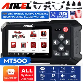 Ancel 611677790950 Mt500 Motorcycle Detector Scanner Code Reader Coding Reset Diagnostic Tool