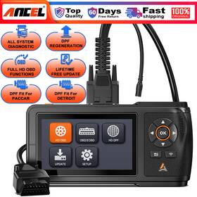 Ancel Ancel-hd431 Hd431 Heavy Duty Truck Scanner Dpf Regen Reset Car Diagnostic Scan Tool