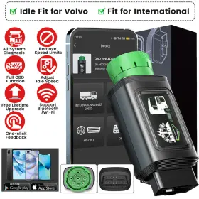 Hd210 Ancel Diesel Hobd Scanner Heavy Duty Truck Code Reader Remove Speed Limit Diagnostic
