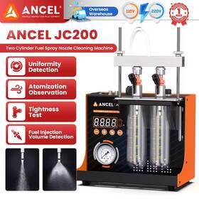 Ancel Jc200 Fuel Spray Nozzle Cleaning Machine 2-cylinder 12v Fit For Motocycle