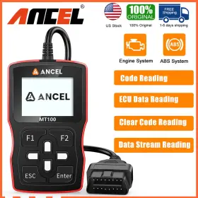 Obd2 Ancel Mt100 Motorcycle Scanner Diagnostic Tool Engine Abs Reading Codes