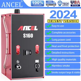 S160 Ancel S300/ancel S100/ancel S3000 Evap Smoke Machine Leak Detector Vacuum Tester Pipe Diagnostic Tool