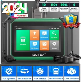 Crp129hd Ancel Ts710 Idutex 12v 24v Obd Heavy Duty Truck Diesel Scanner Hd Full System Code Reader