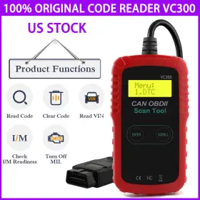 Vc309 Ancel Vc300 Eobd Obd2 Code Reader Scanner Car Check Engine Light Diagnostic Tool Red