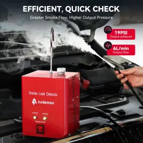 Qks3448252 Andeman Red Automotive Evap Smoke Machine Testing Vacuum Leak Diagnostic Detector Tool