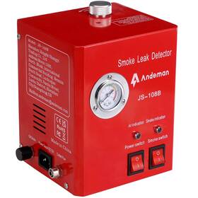 Andeman Rvl4652841 Vertical Automotive Smoke Leak Detector With Pressure Gauge Vacuum Tester