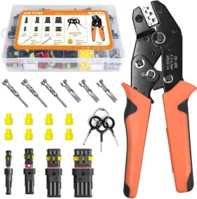 At-021 Antom 356pcs Automotive Connector Kit - 26 Sets Of 1/2/3/4 Pin