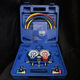 Mg-2-r124a Art Science Accurate Ant-collision Manifold Gauge Mg-2-r134a Anti-collision Series W Hardcase