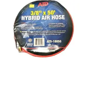 Atd-18050 Atd Tools 18050 3/8in X 50 Ft. Hybrid Air Hose