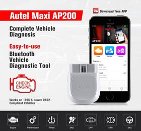 Autel Ushksc397 Maxiap Ap200 Auto Car Diagnostic Tool Tpms Code Reader Obd2 Scanner