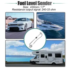 Automall Tech 766549079524 17 Inch 430mm Boat Fuel Sending Unit Marine Gas Water Level Gauge Sensor 240-33ohms