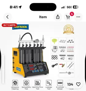 0020011693202403 Autool Ct 200 Fuel Injector Cleaner Tester Ultrasonic Nozzles Cleaning Machine