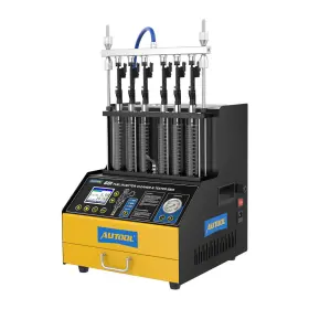 Atwct500 Autool Gdi Efi Tsi Ultrasonic Fuel Injector Cleaner Tester Cleaning Machine 6 Cylinder
