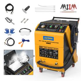 Autool Hts708 Dry Ice Blaster Cleaner Car Engine Carbon Blasting Cleaning Machine 110v