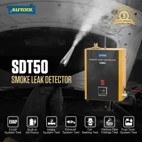 Sdt50 Autool Evap Smoke Machine Leak Detector Tester Pipe Vacuum Diagnostic Built-in Air Pump