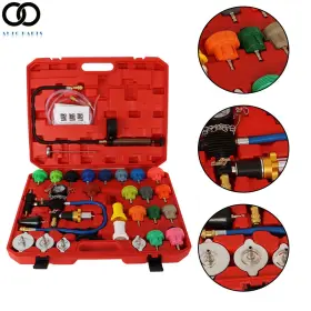 Apo237576 Autoooparts 33pcs Radiator Pressure Tester Vacuum-type Cooling Purge System Refill Kit New