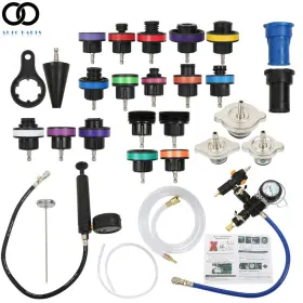 Apo237584 Autoooparts Universal 28pcs Radiator Pressure Tester Vacuum Cooling System Tool Refill Kit