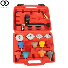 Apo237592 Autoooparts 14pcs Radiator Pressure Tester Set Coolant Vacuum Type Cooling System Universal