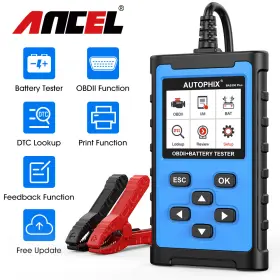 Bas300 Autophix Plus Obd2 Scanner Battery Tester 2 In 1 Car Code Reader 6v 12v