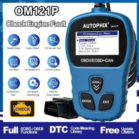 Om121p Autophix Professional-grade Engine Diagnostic Scanner - Compatible With Multiple Car Make