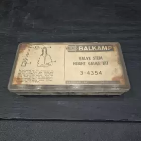 3-4354 Balkamp Valve Stem Height Gauge Kit Napa With Case Guide No 13-18 Vintage