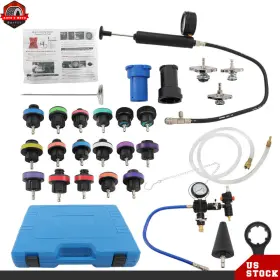 Ber445470 Berliii 28pcs Universal Radiator Pressure Tester Cooling System Vacuum Type Purge Kit
