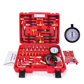 Betooll 745780977080 Pro Fuel Injection Pressure Tester Kit Gauge 0-140 Psi