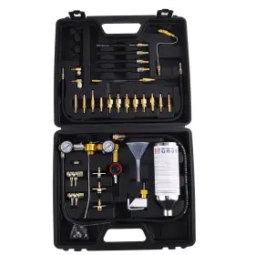 7w19p3 Bfo 34pcs Fuel Cleaning Tool Kit For Gas Vehicles With Storage Case And Adapters