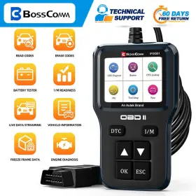 Ifix501 Bosscomm Automotive Obd2 Scanner Obd Code Reader Car Diagnostic Tool Check Engine Fault
