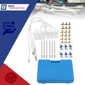 Botjj Bt57726b 6 Cylinder Diesel Injector Flow Meter Tester Kit Common Rail Adaptor Test Tools