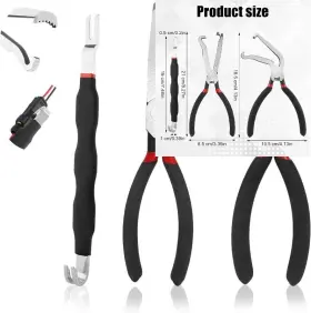 1058656 Brand Boxob 3pcs Electrical Disconnect Pliers 3 Styles Curved And Straight
