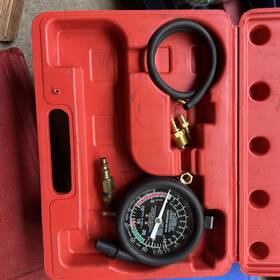 Cal-hawk 091044366092 Vacuum And Fuel Pump Gauge Tester/brass Fittings Heavy-duty Rubber Hose Tester