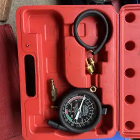 Cal-hawk 091044366092 Vacuum And Fuel Pump Gauge Tester/brass Fittings Heavy-duty Rubber Hose Tester