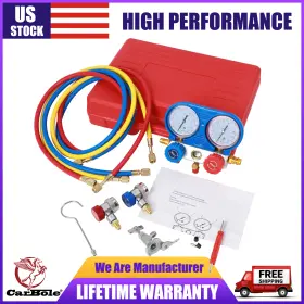 Tl31054 Carbole A/c Hvac Automotive 3 Way Ac Manifold Diagnostic And Service Gauge Kits