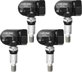 Car6196-4 Carorav Tpms Sensor Gm 4-pack Tire Pressure Replacement For Chevy 4 Pcs