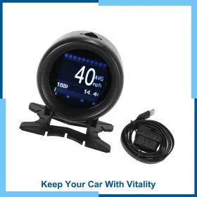 Carpopart 641832374039 Universal Pack 1 Obdii Hud Digital Gauge Speedometer 12v