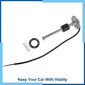 Carpopart 683007289908 180mm Boat Fuel Sending Unit Marine Gas Water Level Gauge Sensor Stainless Steel