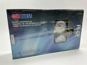 Carquest 7404 Heavy-duty A/c Diagnostic Freon Gauge Brass Manifold Kit For Old 12 System